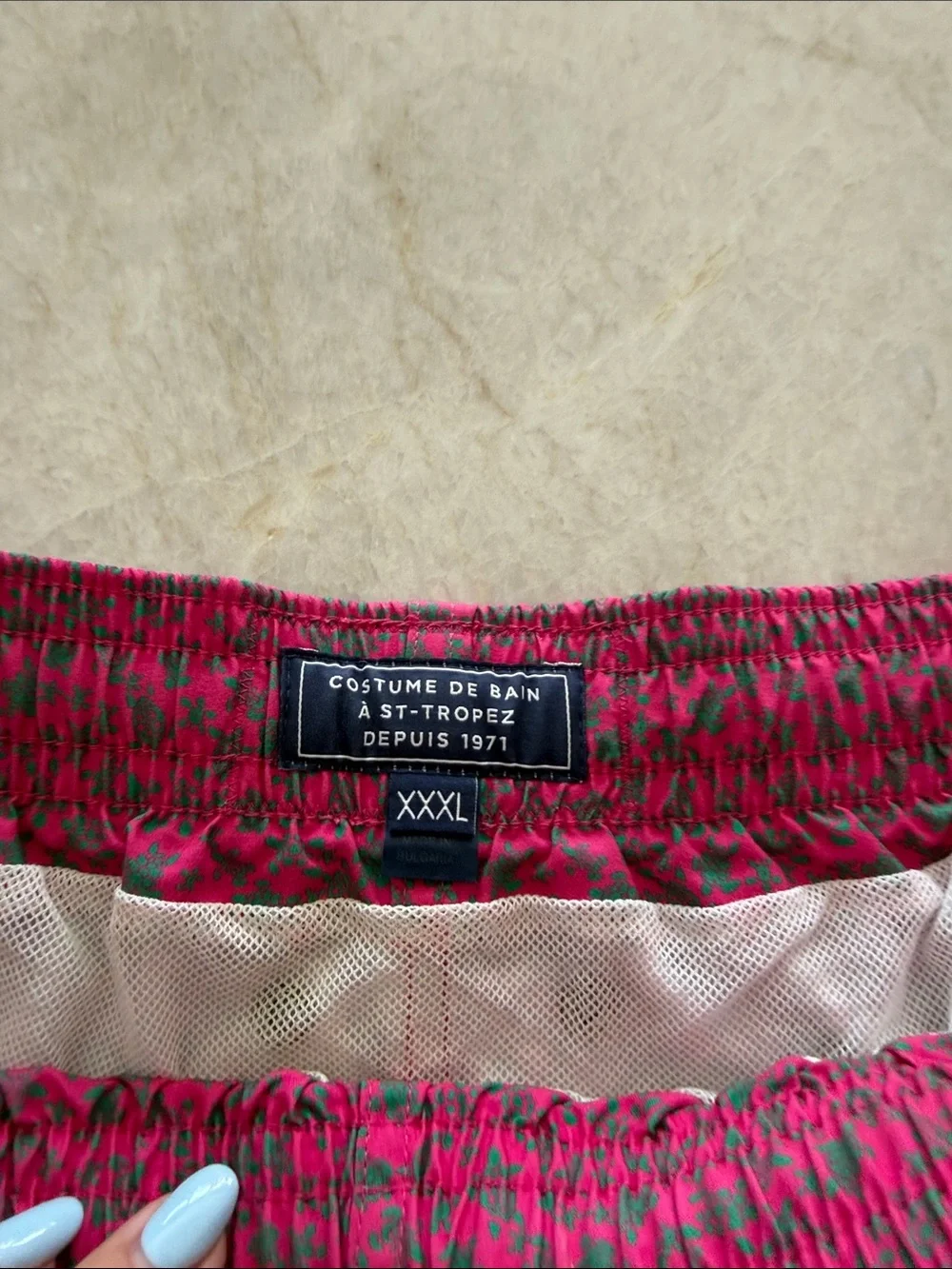 Vilbrequin pink and green bathing suit